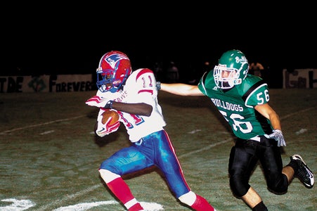 Michael Rodgers/The Luverne Journal -- Najee Bright eludes a Brantley tackler.