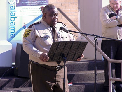 Marengo County Sheriff Richard Bates closed the program with a prayer.