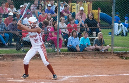 Reesa Holified hit a grand slam during Marengo Academy's game against Patrician Academy Friday night. 