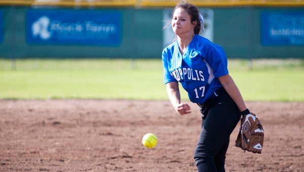 Demopolis senior Danielle Tatum pitched a 3-0 shutout against Brookwood on Monday afternoon. She had six strikeouts and only gave up four hits.