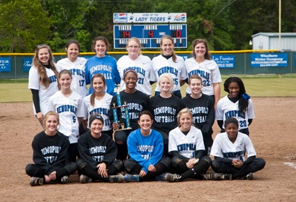 The Demopolis Lady Tigers won the Class 5A, Area 6 tournament Monday afternoon.