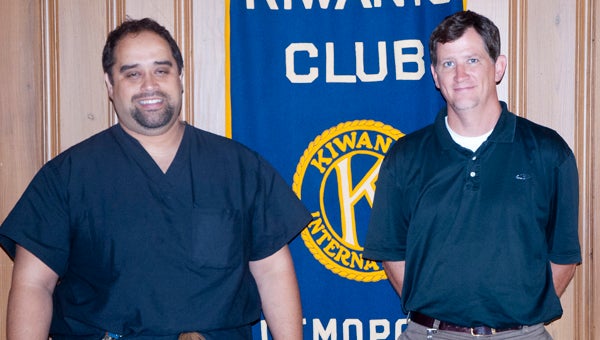 Keith Roberts, M.D., spoke Tuesday to the Kiwanis Club at the Demopolis Country Club. Roberts joined the staff of Bryan W. Whitfield Memorial Hospital last week as a general surgeon, opening his practice, Two Rivers Surgical Associates.