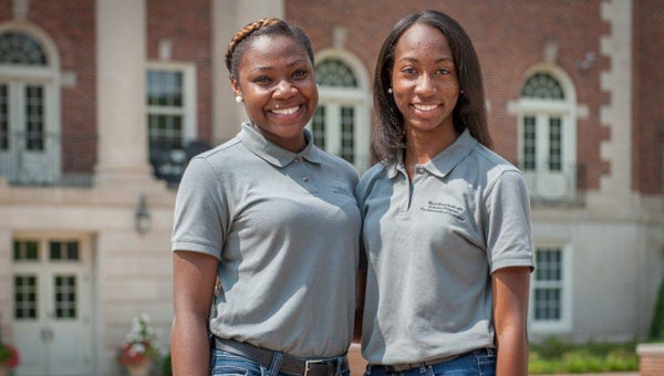 Brionna Merriweather of Demopolis High School and Jasmine Mack of Linden High School participated in the Rural Minority Health Scholars program at the University of Alabama this summer.