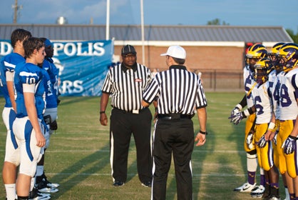 The first coin toss of the season for Demopolis and Sweet Water.