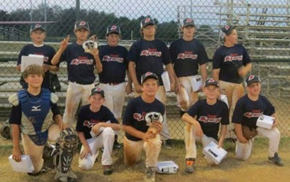 Shown is Team Synergy, who won the Super Sunday Two tournament at Lagoon Park in Montgomery on Sept. 15. Front row, left to right, are Payton Geary, Cameron Chapman, Hunter Duren, Will Turberville and Jackson Cox; Back row, left to right, are Henry Overmyer, Collin McCrory, Ryan Nelson, Charles Casper and Trey Malone.