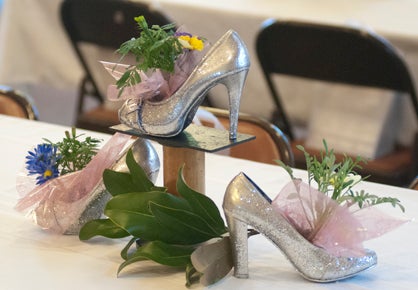 The Southside Garden Club decorated high heels to use as place settings for their "Stepping into spring" theme for the spring district meeting.