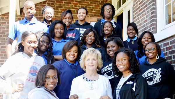 Shown from left to right on the front row are LHS Beta Club President Felesia Dukes, missionary to Guatemala Grace Ludeman and LHS Student Council President Alexis Johnson; left to right on the second row, Kathelin Bishop, Chelsea Fritts, Adriauna Alston and Lynneshia Dukes; left to right on the third row, Oriana Little, Jamya Thompson, Amanda Evans, Tierra Jacobs and Diamond Miller; and left to right on the fourth row, Cadarius Hinton, Aiyana McCaskey, Danielle Palmer, Kyasia Chaney and Larry Lewis. Not pictured are Brandon Bates, D.J. Charleston, Lyric Jones, Kristi Jones, Challis Compton and Kristian Drake.