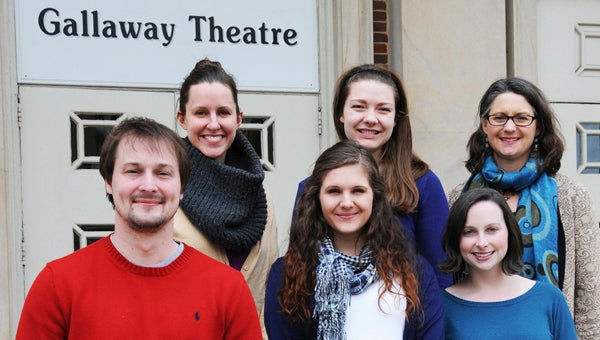 The University of Alabama Department of Theatre and Dance has announced the cast of next week's Alabama tribute to its playwright-next-door, Tennessee Williams. Shown from left to right (top row) are Elizabeth Bernhardt,  Andrea Love and Allison Hetzel; and (bottom row) Michael Witherell,  Julia Martin and  Sarah Jean Peters.